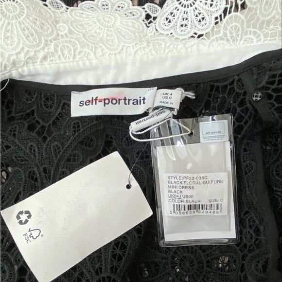 Self-Portrait Lace Minidress size 0 - Picture 9 of 10
